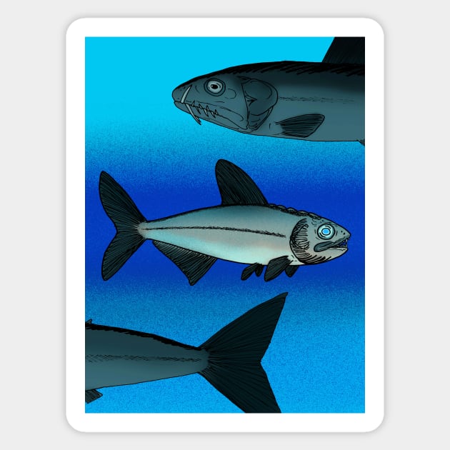 A Fish Named "Dagon" Sticker by Stanton